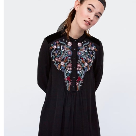 Zara chiffon mini dress - Picture 3 of 8